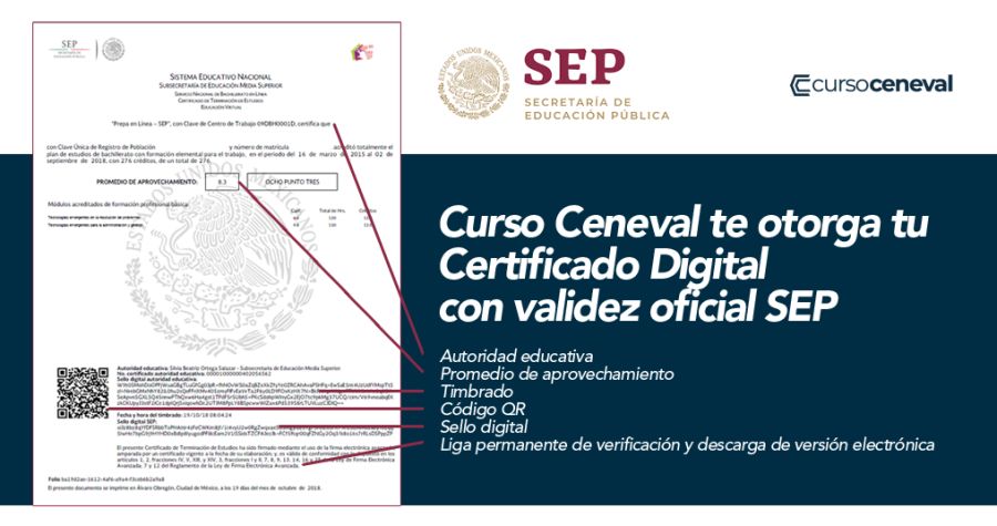 Certificado con <strong class="font-color-secondary">validez oficial SEP</strong>